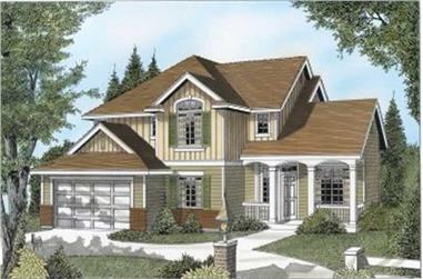3-Bedroom, 2329 Sq Ft Country House Plan - 119-1150 - Front Exterior