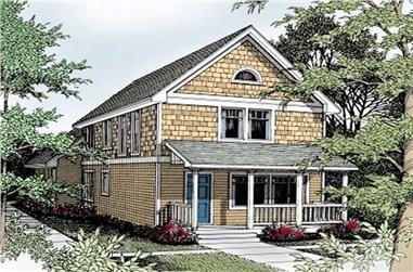 3-Bedroom, 1584 Sq Ft Country House Plan - 119-1151 - Front Exterior