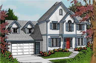 3-Bedroom, 2187 Sq Ft French House Plan - 119-1172 - Front Exterior