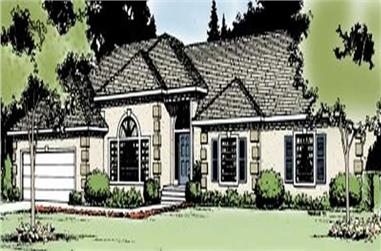 3-Bedroom, 2070 Sq Ft Contemporary House Plan - 119-1173 - Front Exterior
