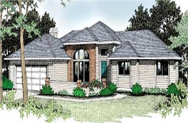 3-Bedroom, 1800 Sq Ft Contemporary House Plan - 119-1178 - Front Exterior