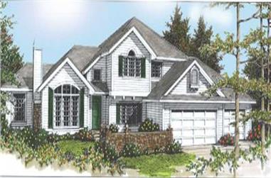 4-Bedroom, 2394 Sq Ft Contemporary House Plan - 119-1183 - Front Exterior
