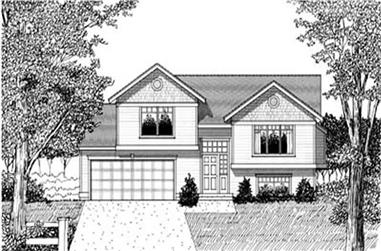 3-Bedroom, 983 Sq Ft Ranch House Plan - 119-1186 - Front Exterior