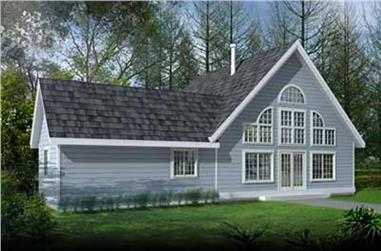 3-Bedroom, 1920 Sq Ft Vacation Homes House Plan - 119-1207 - Front Exterior