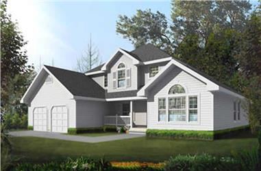 3-Bedroom, 2237 Sq Ft Traditional Home Plan - 119-1233 - Main Exterior