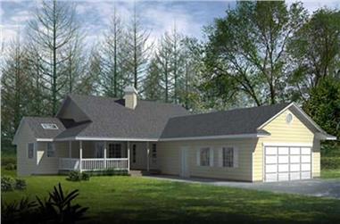 2-Bedroom, 1782 Sq Ft Ranch Home Plan - 119-1238 - Main Exterior