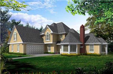 3-Bedroom, 2637 Sq Ft Traditional Home Plan - 119-1246 - Main Exterior