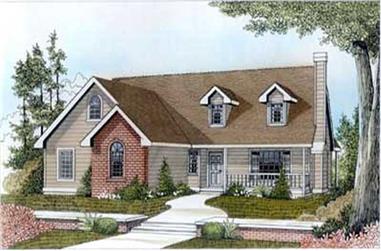 3-Bedroom, 1400 Sq Ft Bungalow Home Plan - 119-1252 - Main Exterior