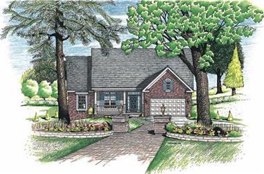 3-Bedroom, 1758 Sq Ft Country Home Plan - 120-1890 - Main Exterior