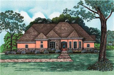 4-Bedroom, 2679 Sq Ft Country House Plan - 120-1963 - Front Exterior