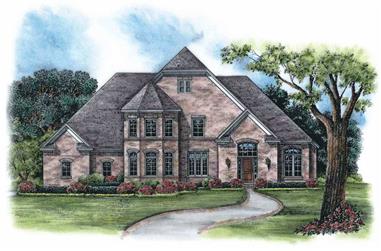 3-Bedroom, 2371 Sq Ft French House Plan - 120-1972 - Front Exterior