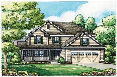 3-Bedroom, 2248 Sq Ft Traditional Home Plan - 120-2256 - Main Exterior