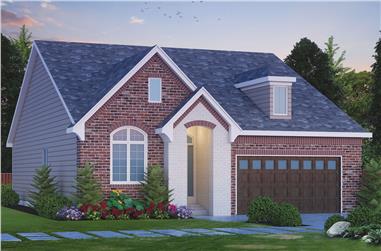 2-Bedroom, 1742 Sq Ft French House Plan - 120-2493 - Front Exterior