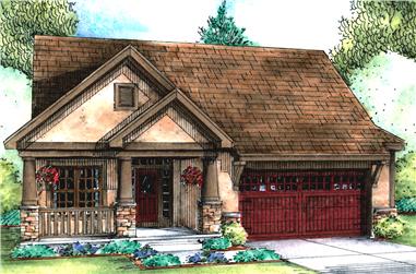 3-Bedroom, 1898 Sq Ft Cottage House Plan - 120-2561 - Front Exterior