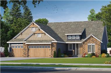 2-Bedroom, 2083 Sq Ft Cottage Home Plan - 120-2567 - Main Exterior