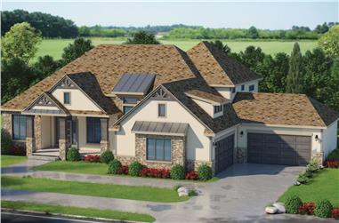 3-Bedroom, 4140 Sq Ft Traditional Home Plan - 120-2572 - Main Exterior