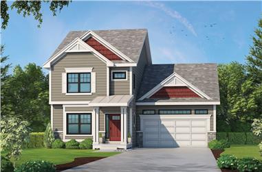 4-Bedroom, 2389 Sq Ft Traditional Home Plan - 120-2575 - Main Exterior