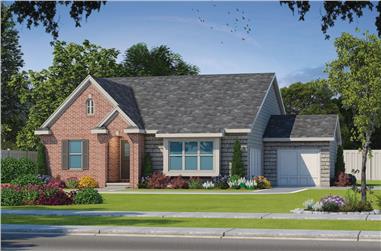 3-Bedroom, 2140 Sq Ft Ranch House Plan - 120-2592 - Front Exterior