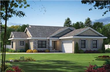 3-Bedroom, 1844 Sq Ft Cottage Home - Plan #120-2599 - Main Exterior
