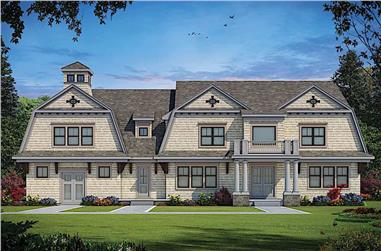 5-Bedroom, 6672 Sq Ft Luxury House Plan - 120-2600 - Front Exterior