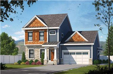 4-Bedroom, 2338 Sq Ft Contemporary House Plan - 120-2611 - Front Exterior