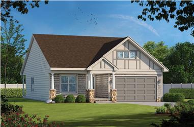 2-Bedroom, 1733 Sq Ft Ranch House -Plan #120-2625 - Front Exterior