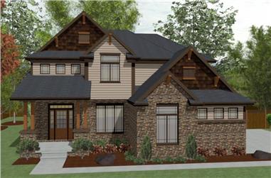 4-Bedroom, 2158 Sq Ft Country Home Plan - 120-2628 - Main Exterior