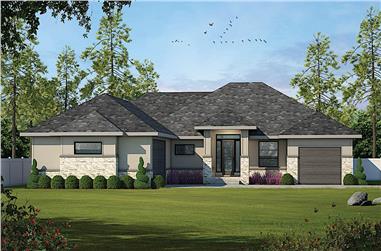 2-Bedroom, 2228 Sq Ft Contemporary Home - Plan 120-2636 - Main Exterior