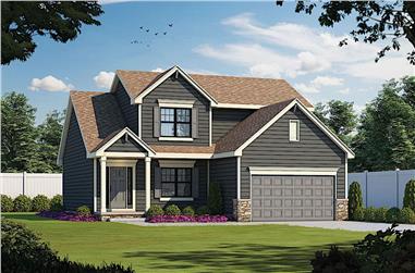 4-Bedroom, 2154 Sq Ft Traditional House - Plan #120-2640 - Front Exterior
