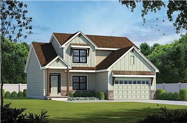 4-Bedroom, 2154 Sq Ft Traditional House - Plan #120-2641 - Front Exterior