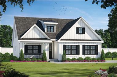 4-Bedroom, 2114 Sq Ft Contemporary House - Plan #120-2665 - Front Exterior