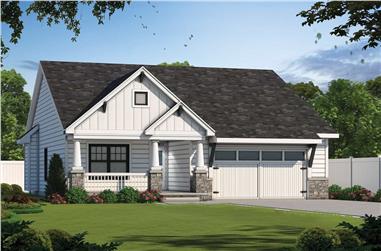 4-Bedroom, 2506 Sq Ft Ranch House - Plan #120-2687 - Front Exterior