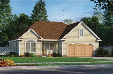 3-Bedroom, 1413 Sq Ft Ranch House - Plan #120-2691 - Front Exterior