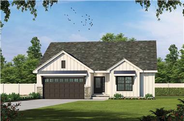 3-Bedroom, 1642 Sq Ft Ranch House - Plan #120-2696 - Front Exterior