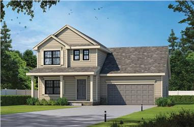Traditional House Plan - 3 Bedrms, 2.5 Baths - 1611 Sq Ft