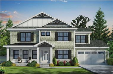 Traditional Arts & Crafts Home Plan - 4 Bedrms, 2.5 Baths - 2945 Sq Ft