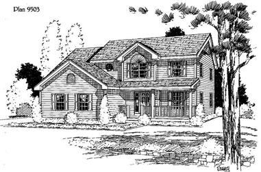 3-Bedroom, 2227 Sq Ft Country House Plan - 121-1001 - Front Exterior
