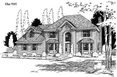 4-Bedroom, 2668 Sq Ft Country House Plan - 121-1002 - Front Exterior