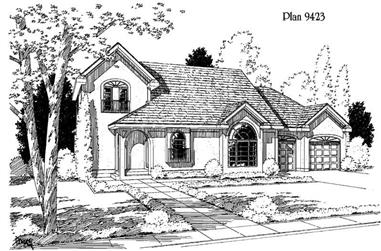 3-Bedroom, 1799 Sq Ft Country House Plan - 121-1029 - Front Exterior