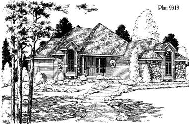 3-Bedroom, 2565 Sq Ft Ranch House Plan - 121-1038 - Front Exterior