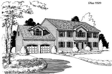4-Bedroom, 2717 Sq Ft House Plan - 121-1046 - Front Exterior