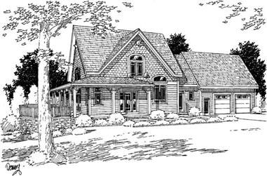 3-Bedroom, 2252 Sq Ft Southern Home Plan - 121-1052 - Main Exterior