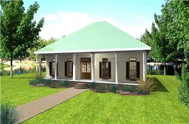 3-Bedroom, 1640 Sq Ft Country House Plan - 123-1006 - Front Exterior