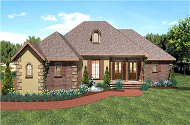 3-Bedroom, 2197 Sq Ft Southern Home Plan - 123-1016 - Main Exterior