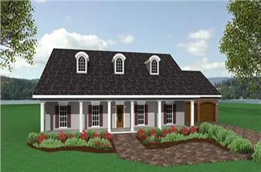 3-Bedroom, 2091 Sq Ft Southern Home Plan - 123-1027 - Main Exterior