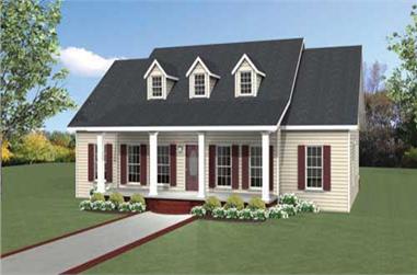 3-Bedroom, 1958 Sq Ft Cape Cod House Plan - 123-1046 - Front Exterior
