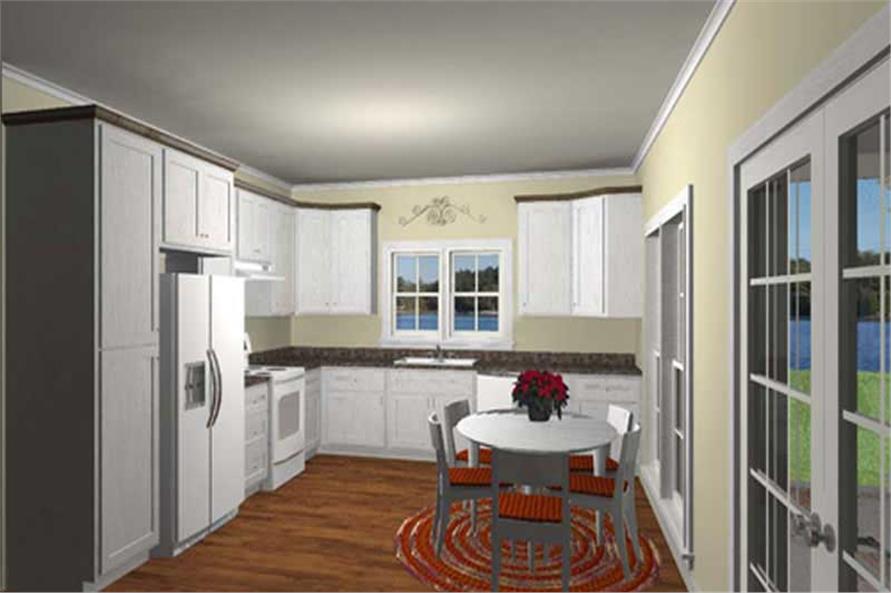 123-1063: Home Plan 3D Image-Kitchen