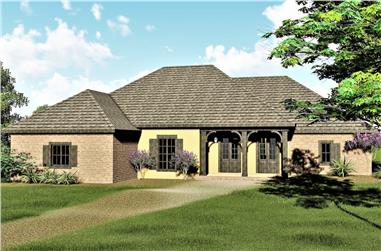 3-Bedroom, 2291 Sq Ft Country House Plan - 123-1079 - Front Exterior