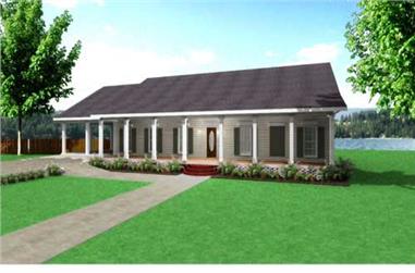 4-Bedroom, 2380 Sq Ft Country Home - Plan #123-1091 - Main Exterior