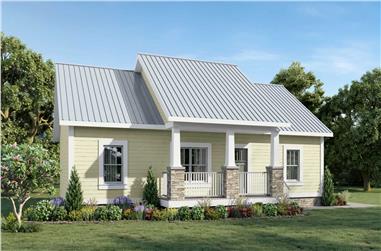 3-Bedroom, 1311 Sq Ft Ranch House Plan - 123-1094 - Front Exterior